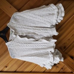 Soft thick knit poncho/cape